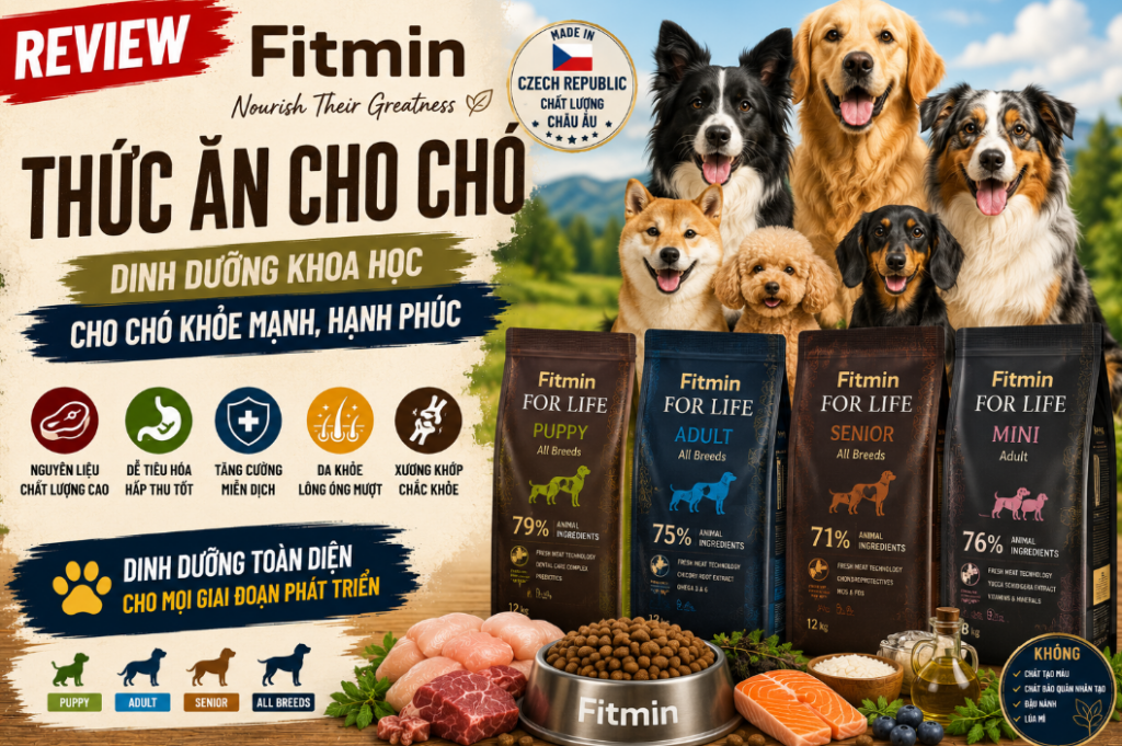 Thức Ăn Cho Chó Fitmin - Gợi Ý Từ Chuyên Gia Dinh Dưỡng